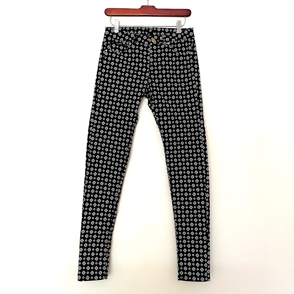 H&M Pattern Blue pants size: 8
